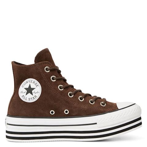 converse suede platform