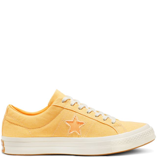 converse one star sunbaked yellow
