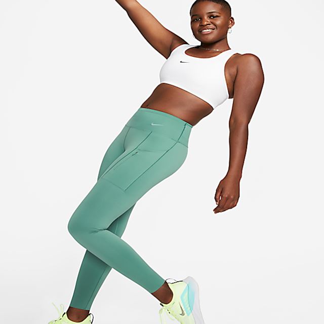 Nike Go Women's Firm-Support Mid-Rise Leggings with Pockets - Green ...