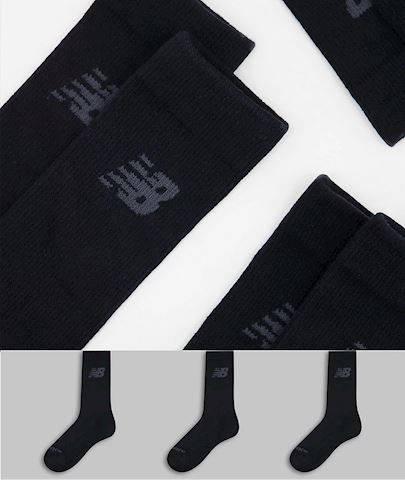 New Balance Cotton Crew 3-pack Socks White Multi LAS95363 | Freshcotton