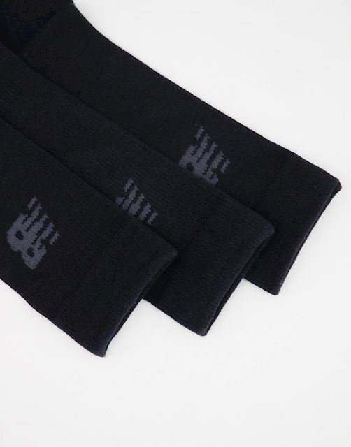 New Balance 3 pack crew sock in black | LAS95363 | FOOTY.COM
