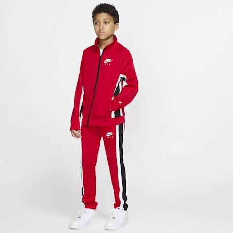 boys red nike tracksuit