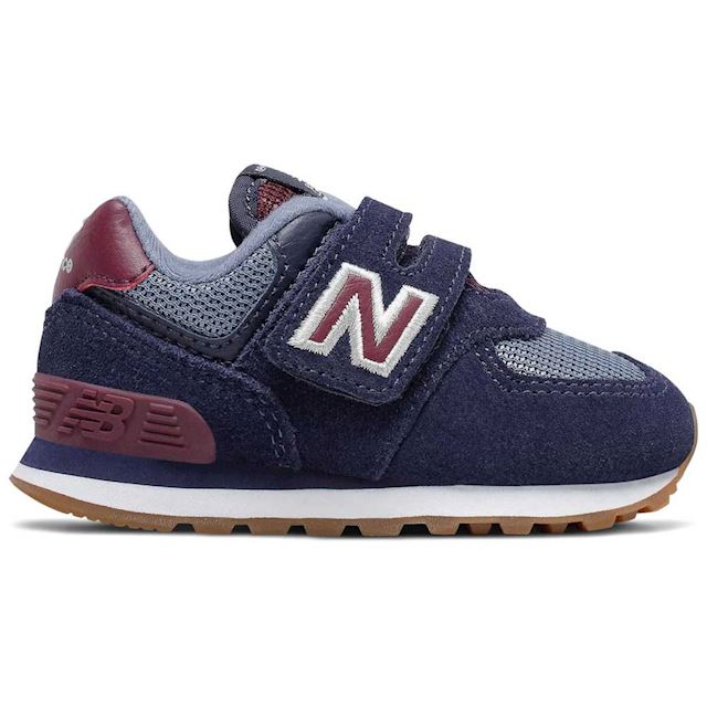 New Balance Hook and Loop 574 Evergreen Remix Shoes Team Navy/NB