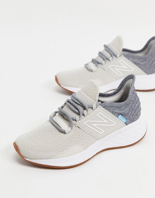 new balance running roav trainers in light grey