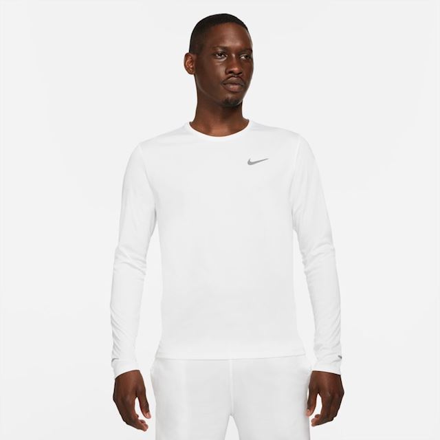 Nike T-Shirts Dri Fit Miler Long Sleeve T-shirt | DD4576-100 | FOOTY.COM