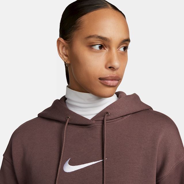Nike Sportswear Women's Oversized Fleece Pullover Hoodie - Brown ...