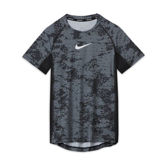 Nike Pro Older Kids' (Boys') Printed Training Top - Black | CU8961-010 | FOOTY.COM