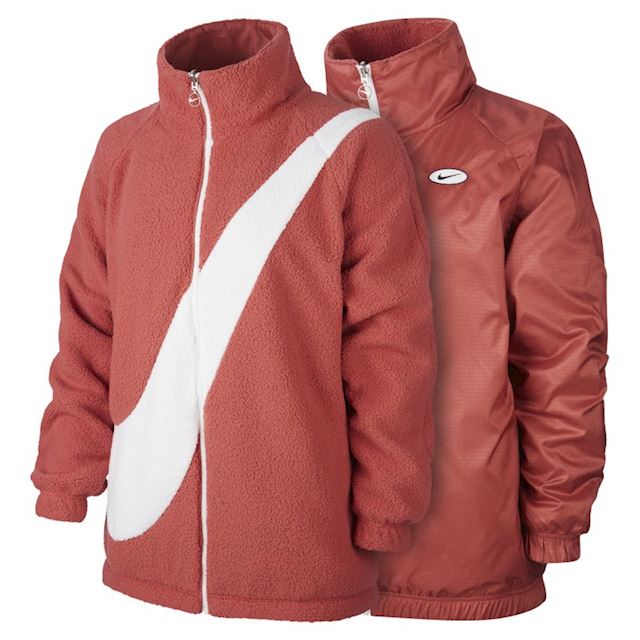 Nike Sportswear Swoosh Women's Reversible Sherpa Jacket Red CI8937