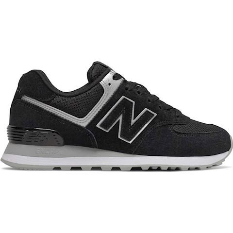 new balance 574 black and silver