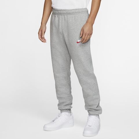 nike sportswear club fleece zip moletom com capuz & pants set gray