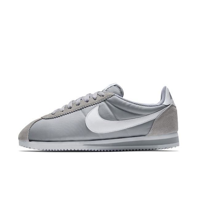 grey nike cortez mens