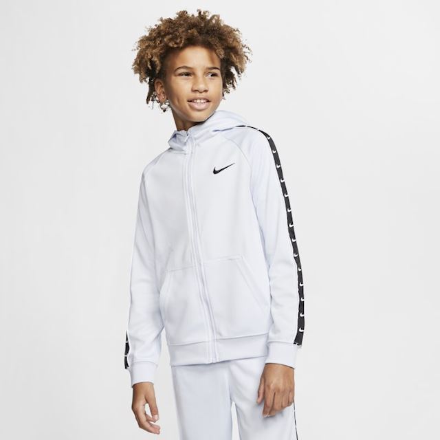 Nike Sportswear Swoosh Older Kids' (Boys') Full-Zip Hoodie - Grey ...