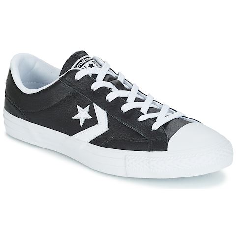 converse star player black white