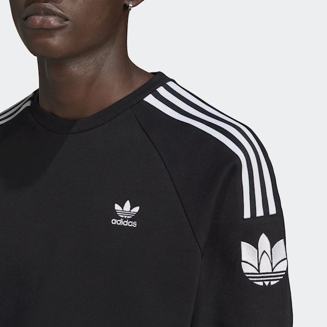 adidas Adicolor 3D Trefoil 3-Stripes Crew Sweatshirt | GN3545 | FOOTY.COM