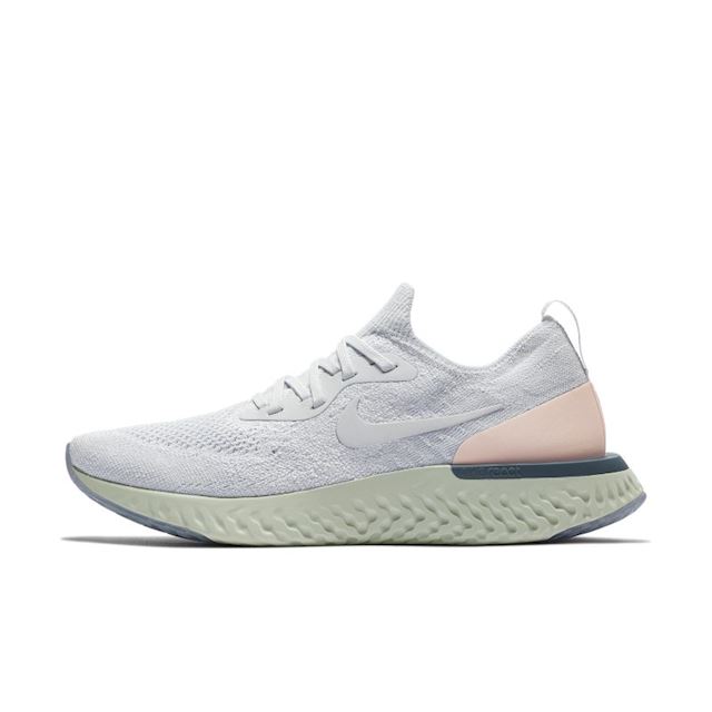 nike epic react flyknit silver