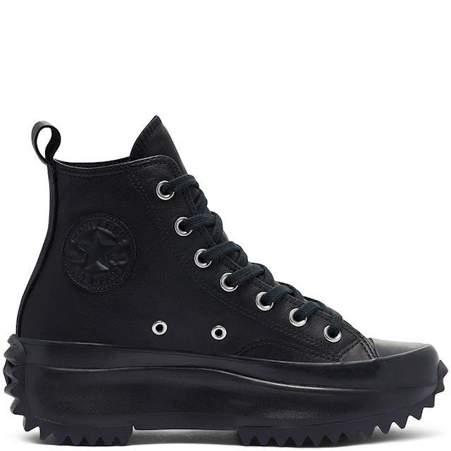 converse run star hike fur lined leather hi