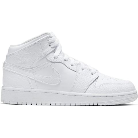 white jordan air 1 mid junior