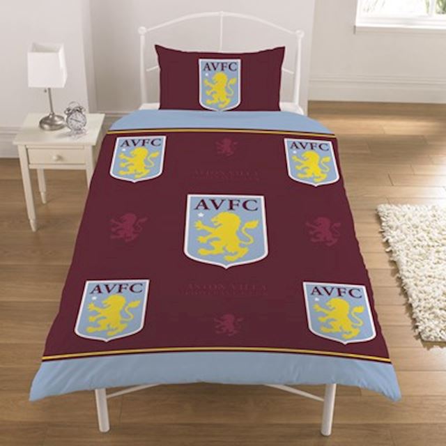 Aston Villa Duvet Set Single | FOOTY.COM Aston Villa Duvet Set Single