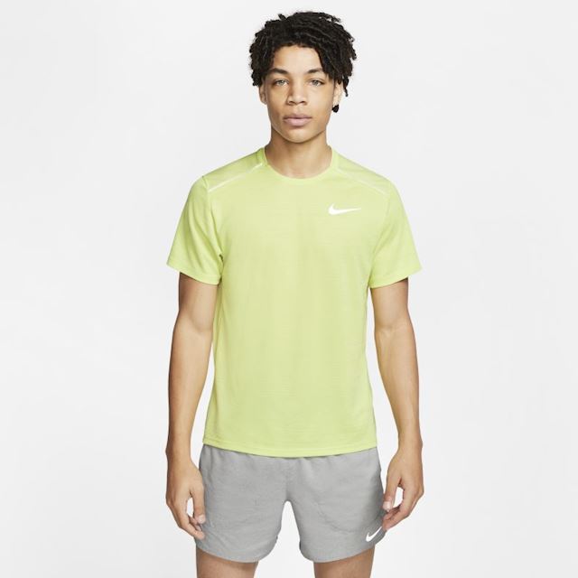 Nike Dri-FIT Miler Men's Short-Sleeve Running Top - Green | AJ7565-367 |  FOOTY.COM