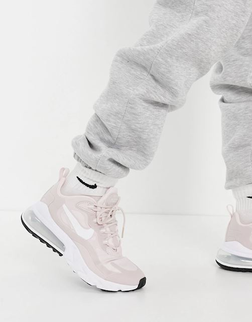Nike Air Max 270 React Trainers In Rose Pink Ct1287 600 Footy Com