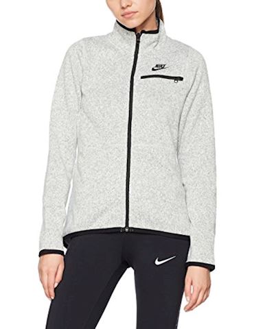 nike plus classic padded jacket with hood in summit white
