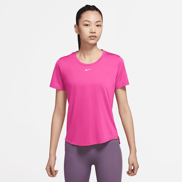 Nike Dri-FIT One Women's Standard-Fit Short-Sleeve Top - Pink | DD0638 ...