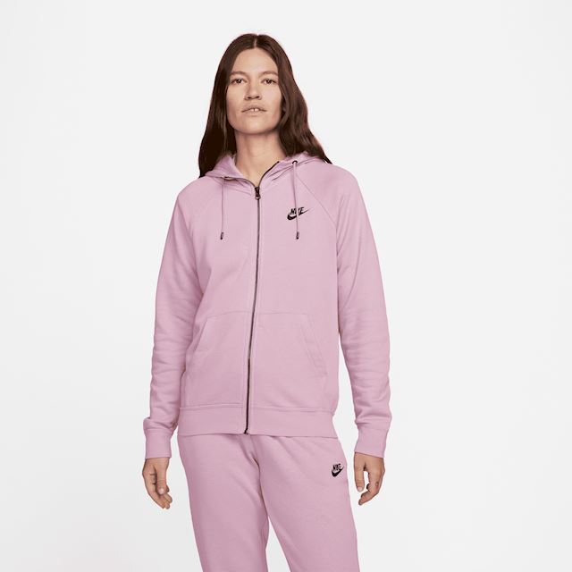 Nike Sportswear Essential Women's Full-Zip Fleece Hoodie - Purple ...