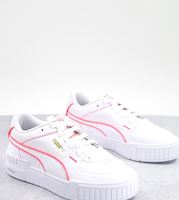 puma cali trainers white and pink