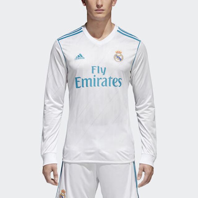 Adidas Real Madrid Mens Ls Home Shirt 2017 18 