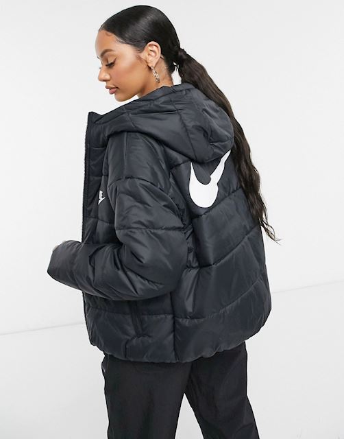 Nike padded jacket with back swoosh in black | CZ1466-010 | FOOTY.COM