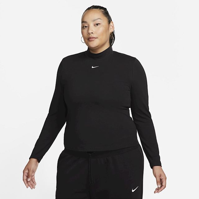 Nike Sportswear Essential Women's Long-Sleeve Mock-Neck Top - Black ...