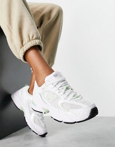 New Balance 530 Trainers In White And Pastel Green Exclusive To ASOS | ubicaciondepersonas.cdmx 