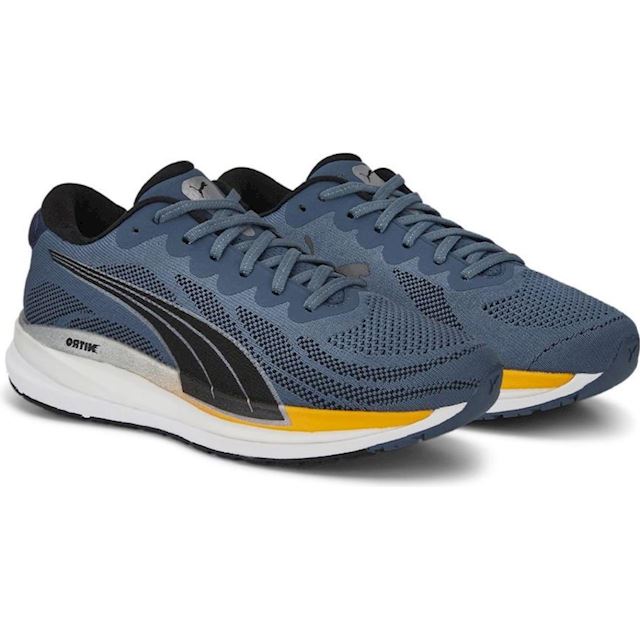 PUMA Running Shoe Magnify Nitro Knit Evening Sky/yellow/white