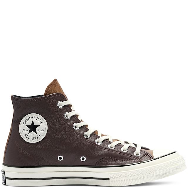 Chuck 70 Luxe Leather High Top in Barkroot Brown/Black/Egret | Converse.ca