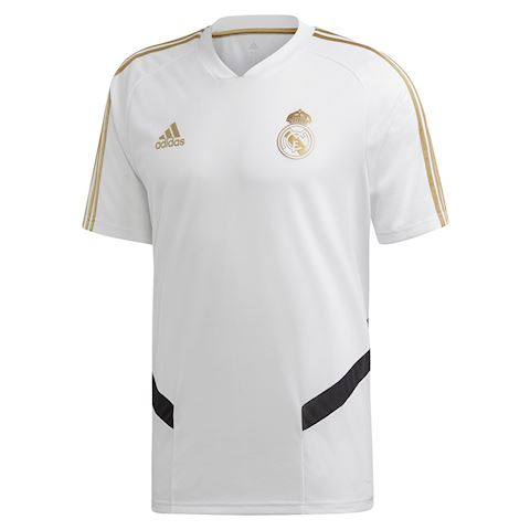 white gold adidas shirt