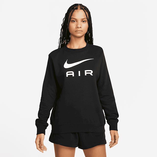 Nike Air Women's Fleece Crew-Neck Sweatshirt - Black | DV8054-010 ...