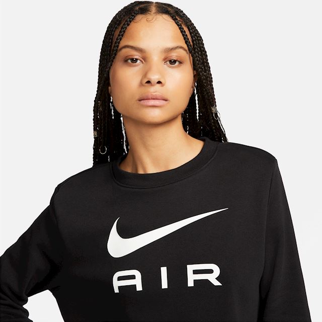 Nike Air Women's Fleece Crew-Neck Sweatshirt - Black | DV8054-010 ...