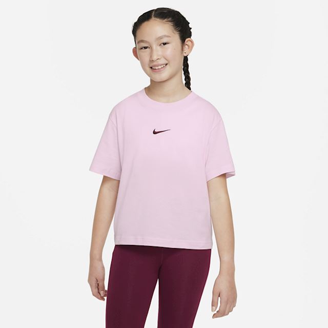 Nike Sportswear Older Kids' (Girls') T-Shirt - Pink | DH5750-665 ...