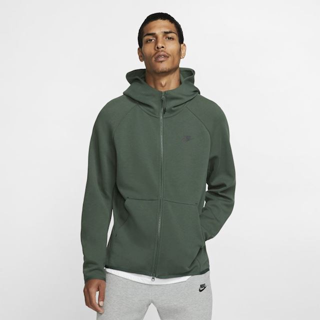 Nike Sportswear Tech Fleece Men's Full-Zip Hoodie - Green | 928483-370 ...