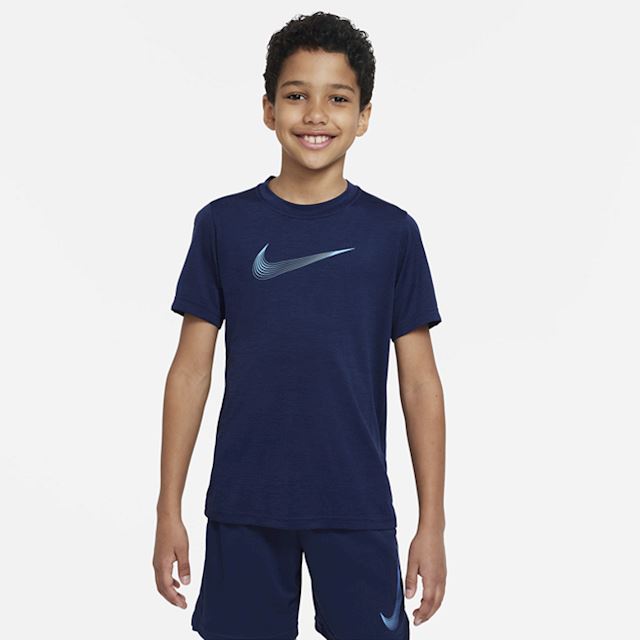 Nike Dri-FIT Older Kids' (Boys') Short-Sleeve Training Top - Blue ...