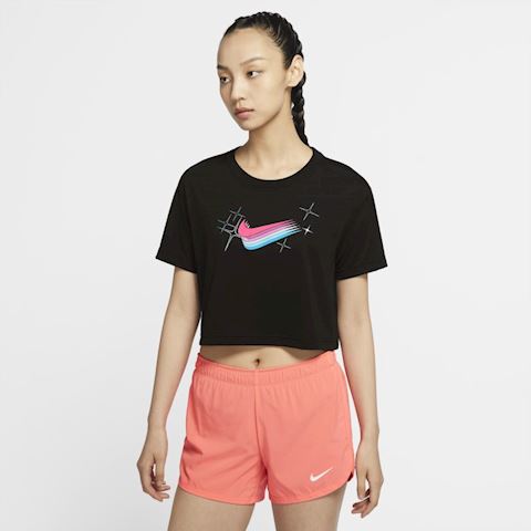 Nike Dri-FIT Women's Cropped Training T-Shirt - Black | CW6713-010 ...