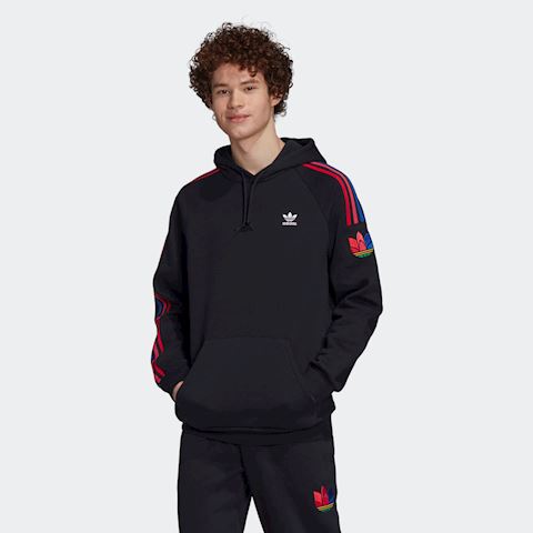 adidas trefoil 3 stripe hoodie