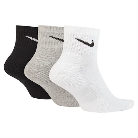 nike training 3 pack ankle socks in multi