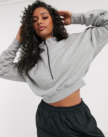 Nike cropped high neck sweatshirt clearance