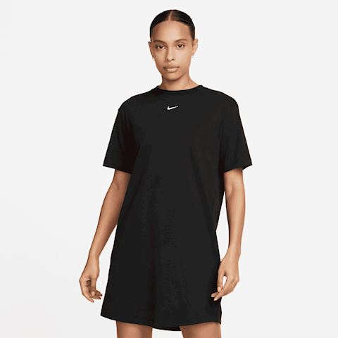 Nike Sportswear Essential Women's Short-Sleeve T-Shirt Dress - Black ...