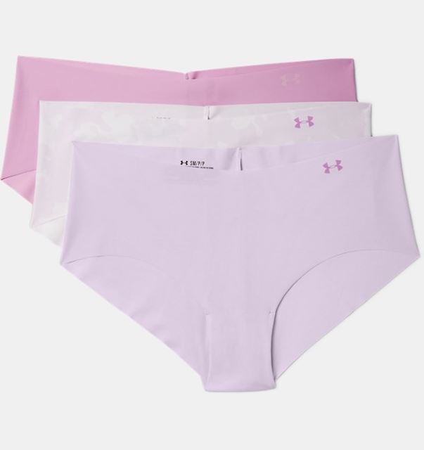 Under Armour Women's UA Pure Stretch Hipster Underwear Print 3-Pack ...