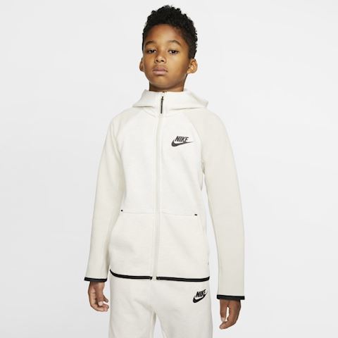 Nike Sportswear Tech Fleece Older Kids' Full-Zip Jacket - Cream ...