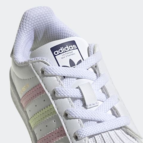 Buty adidas - Superstar El I GY3332 Ftwwht/Almlim/Trupnk - Sznurowane - PÃ³Åbuty - Dziewczynka 