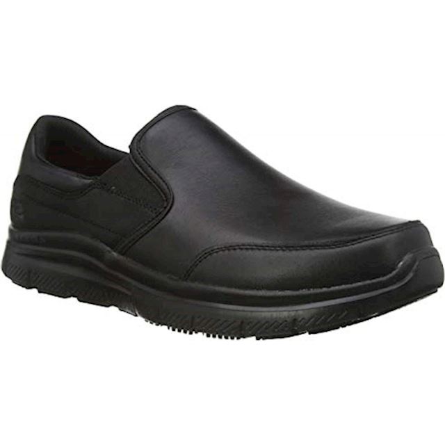 Skechers Work Flex Advantage Mens Shoes - Black | 77071EC-BLK | FOOTY.COM