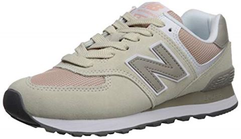 Balance 574 Shoes - Oyster/Oxygen Pink